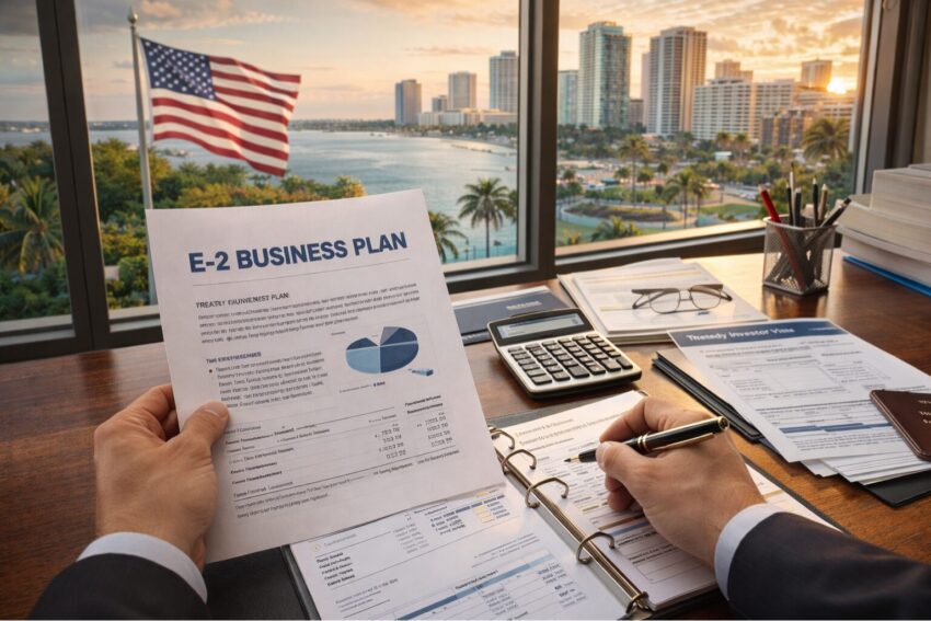 Business investment and financial planning for E-2 treaty investor visa in the United States